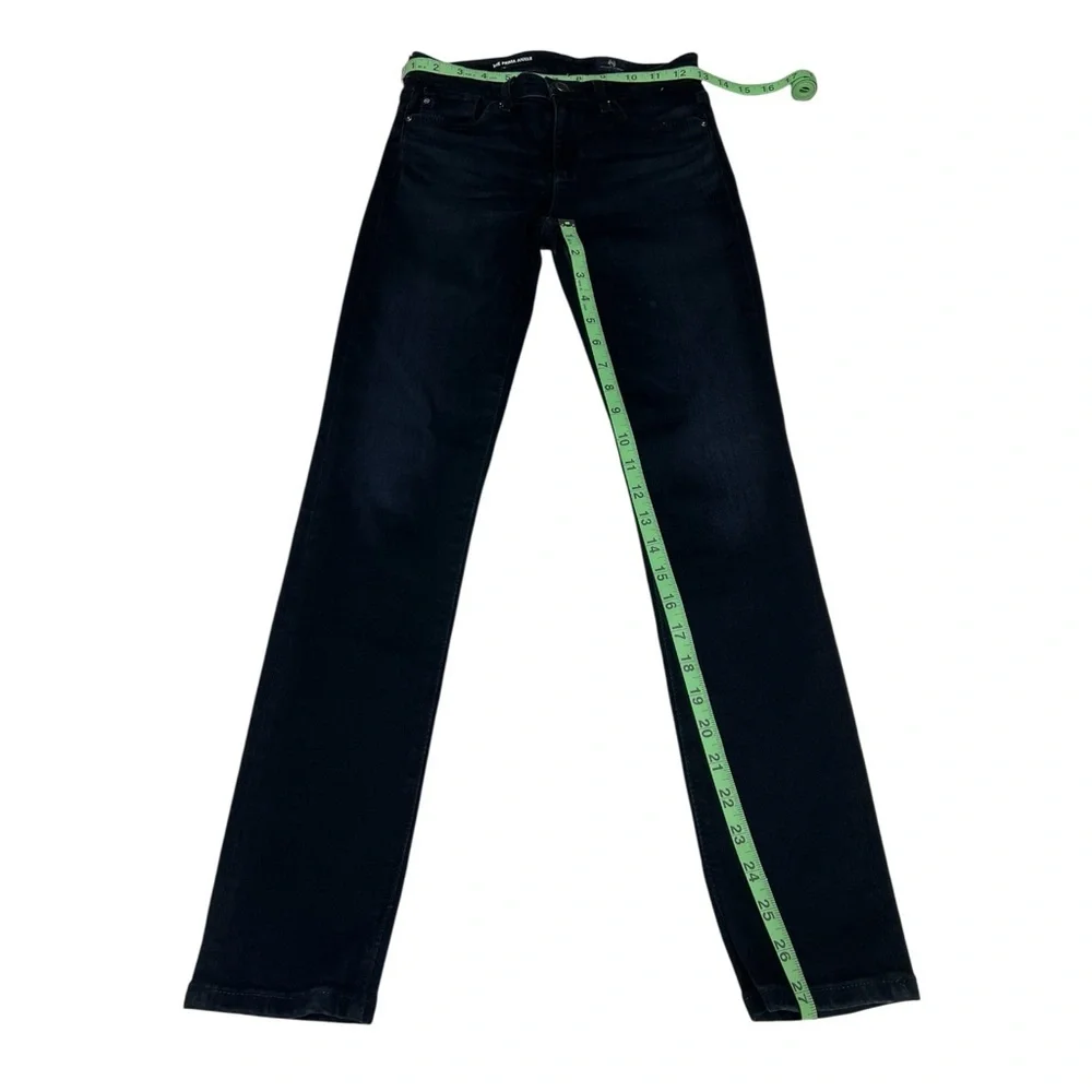 AG Adriano Goldschmied Midnight Blue Black Cigarette Jeans Womens size 24 Slim - Picture 5 of 12